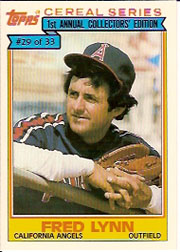 1984 Topps Cereal       029      Fred Lynn